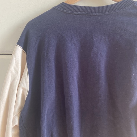 Casual oversized blue and white jacket - Picture 5 of 5